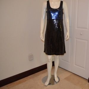 Lucinda Tory Burch Sequin blue/black mini dress